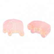 Abalorio de cristal 13mm Elefante - Rose claro